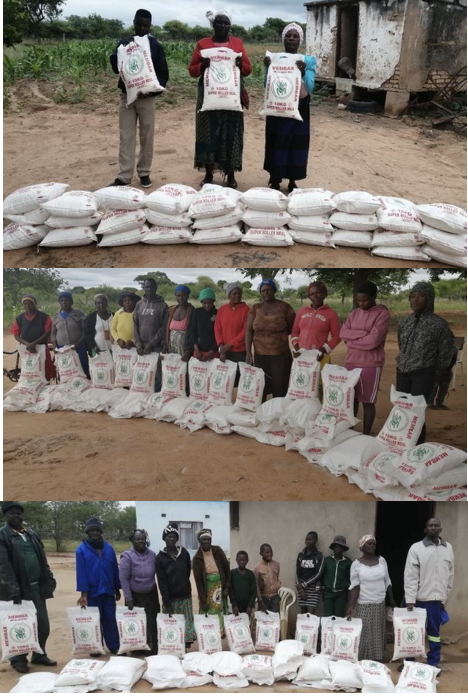 Saints with food relief