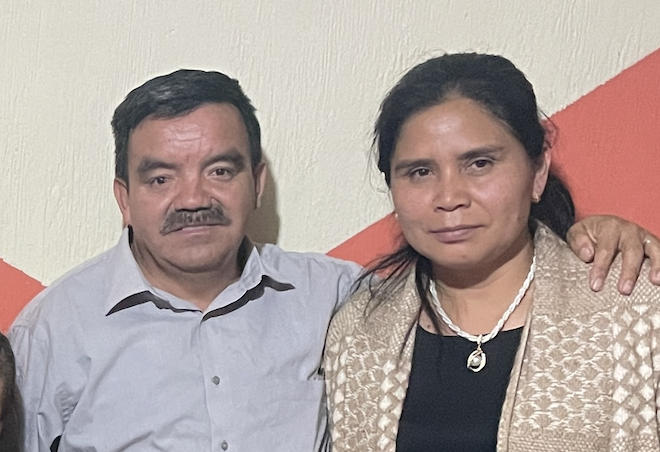 Jos� Fari�as and wife, Aracely Juarez